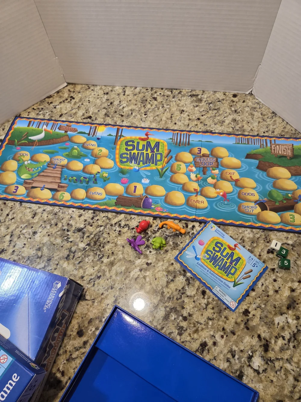 Learning Resources Sum Swamp Math Game Addition & Subtraction Ages 5+ Complete